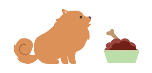 A dog with a bone in its mouth